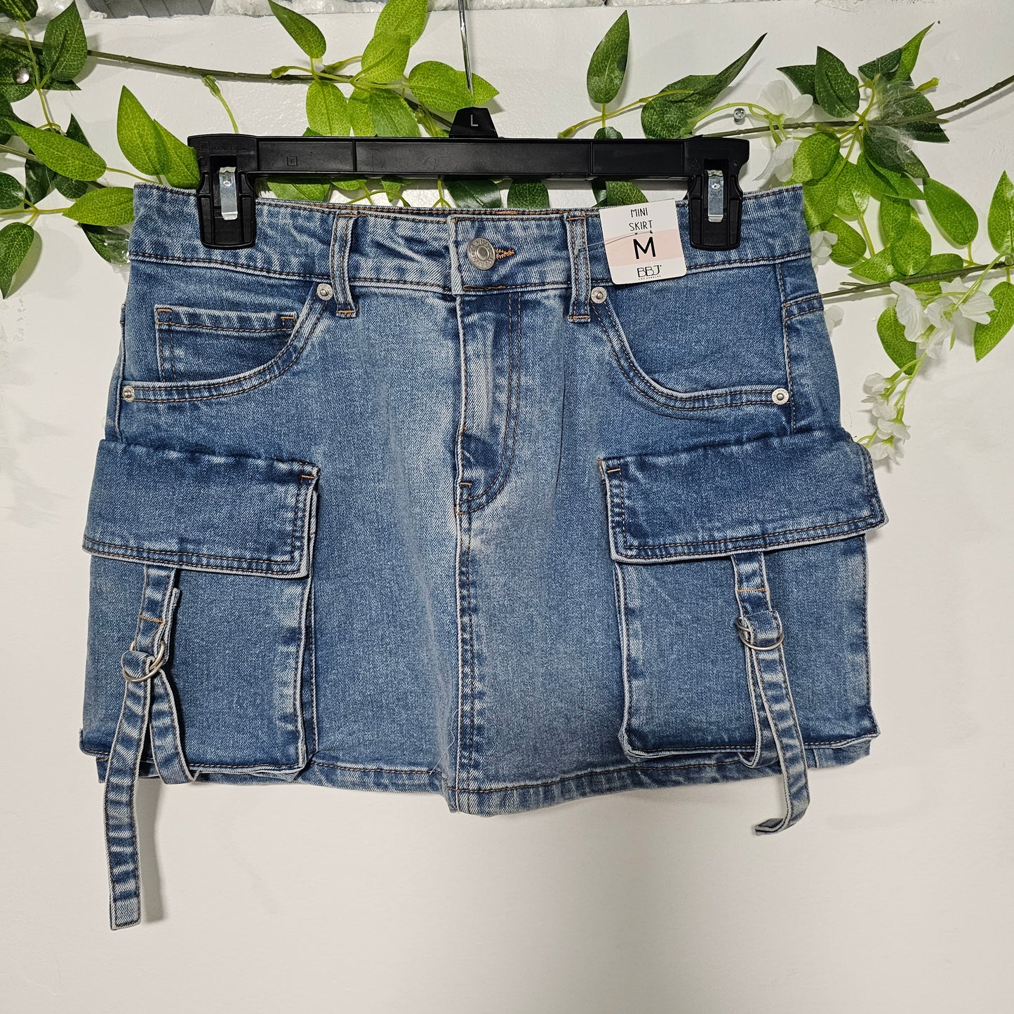 Mini cargo Skirt Denim #D2