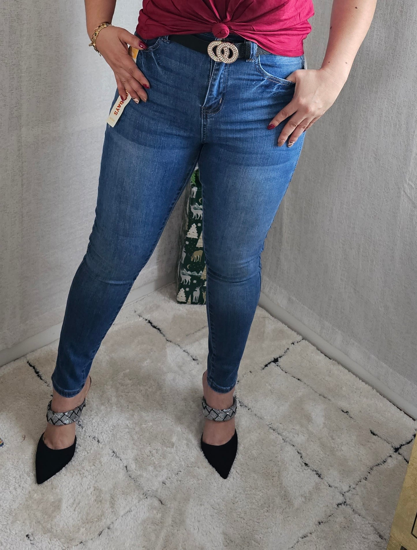 Jeans  Denim Light Blue Skinny Liso -327 #26