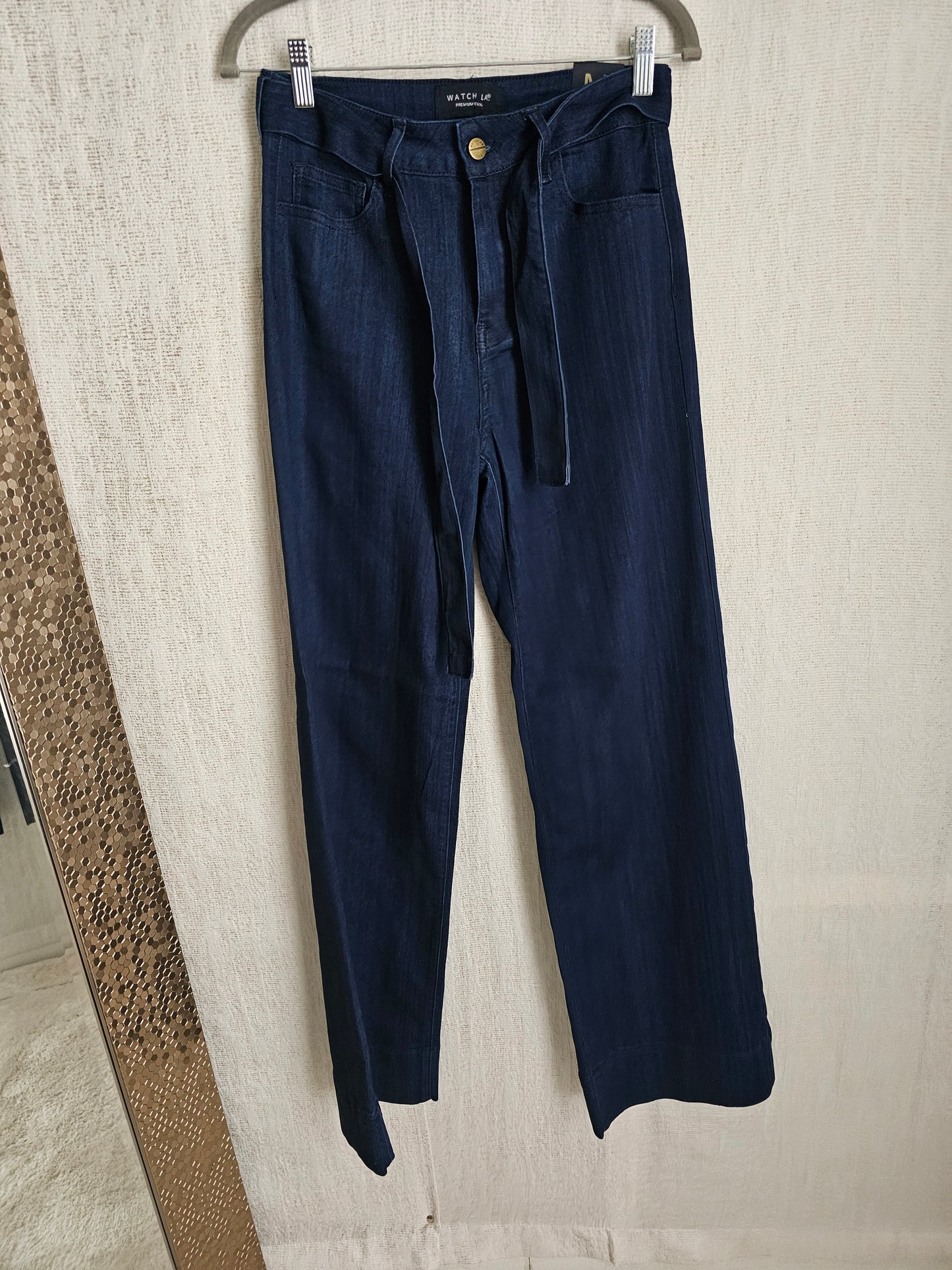 SOE High rise super dark blue wide leg jean 838# 15