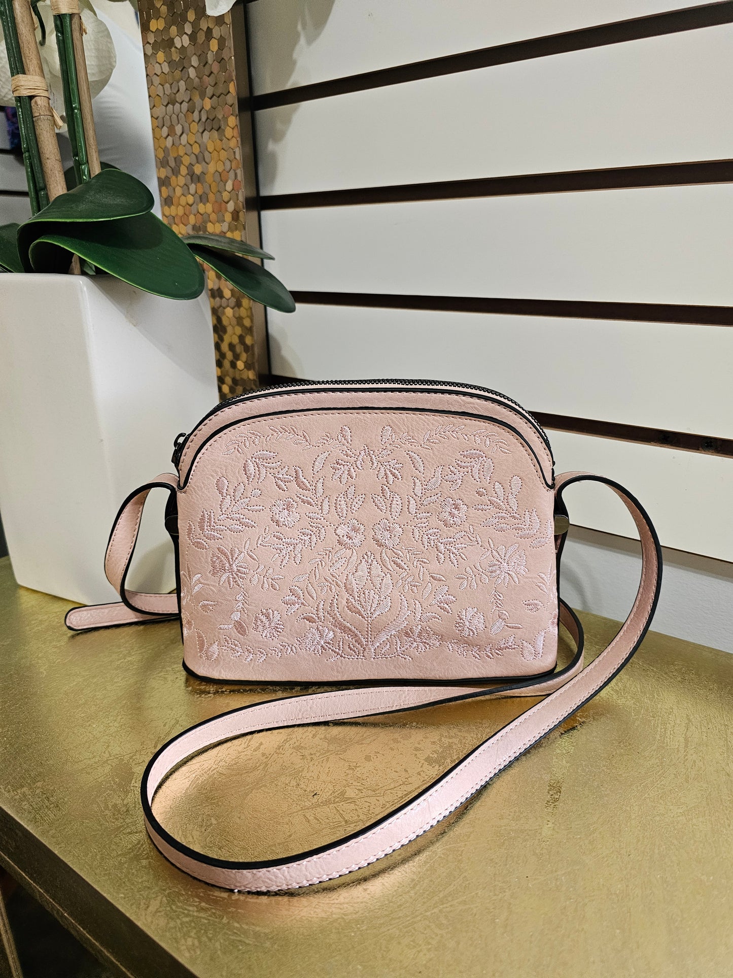 Hadley flower pink purse