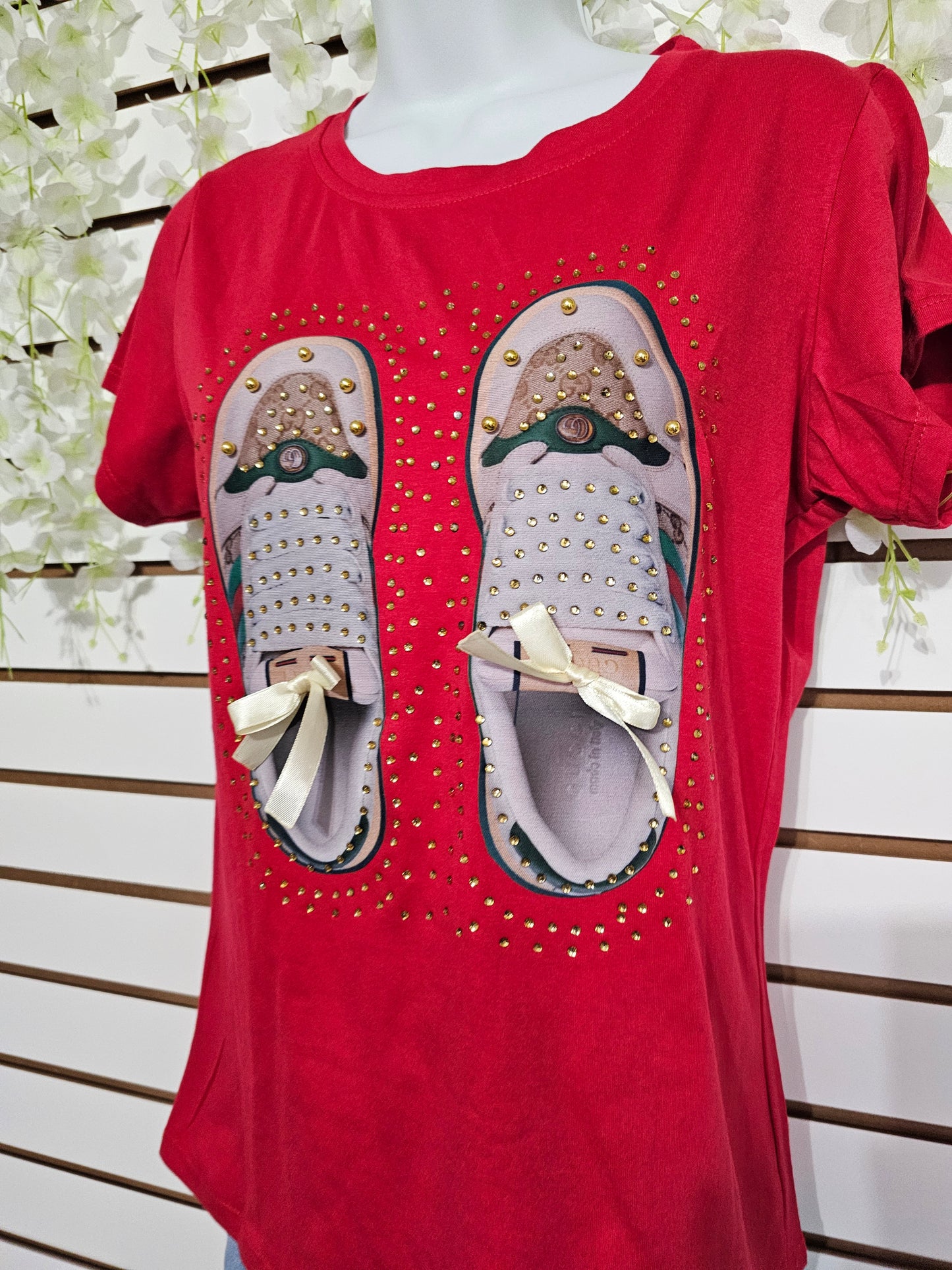 Shoes t-shirt red