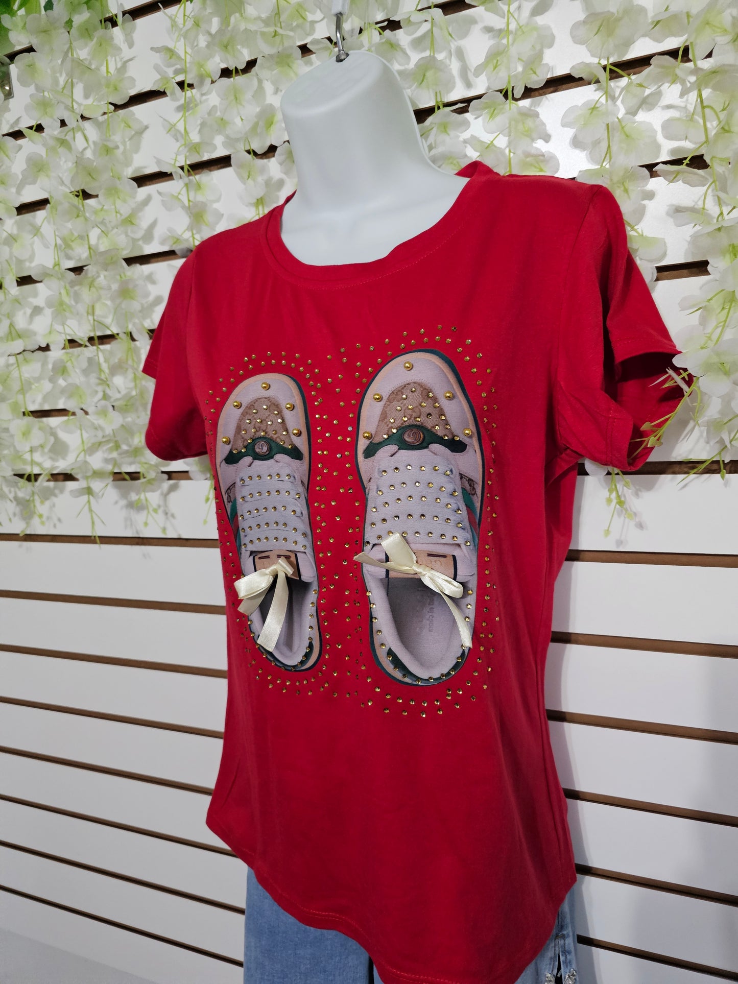 Shoes t-shirt red