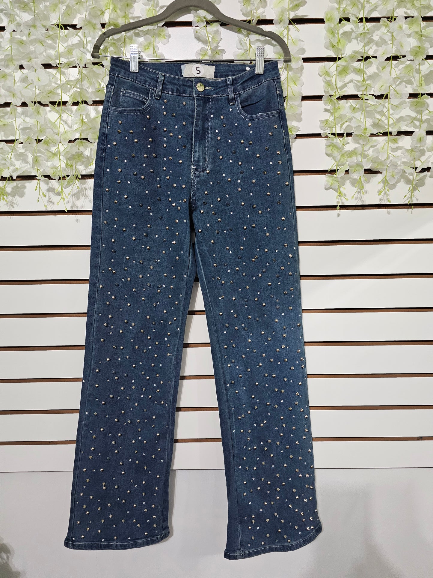 Elsa silver stones Jeans