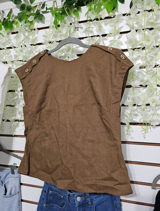 Kimberly blouse brown