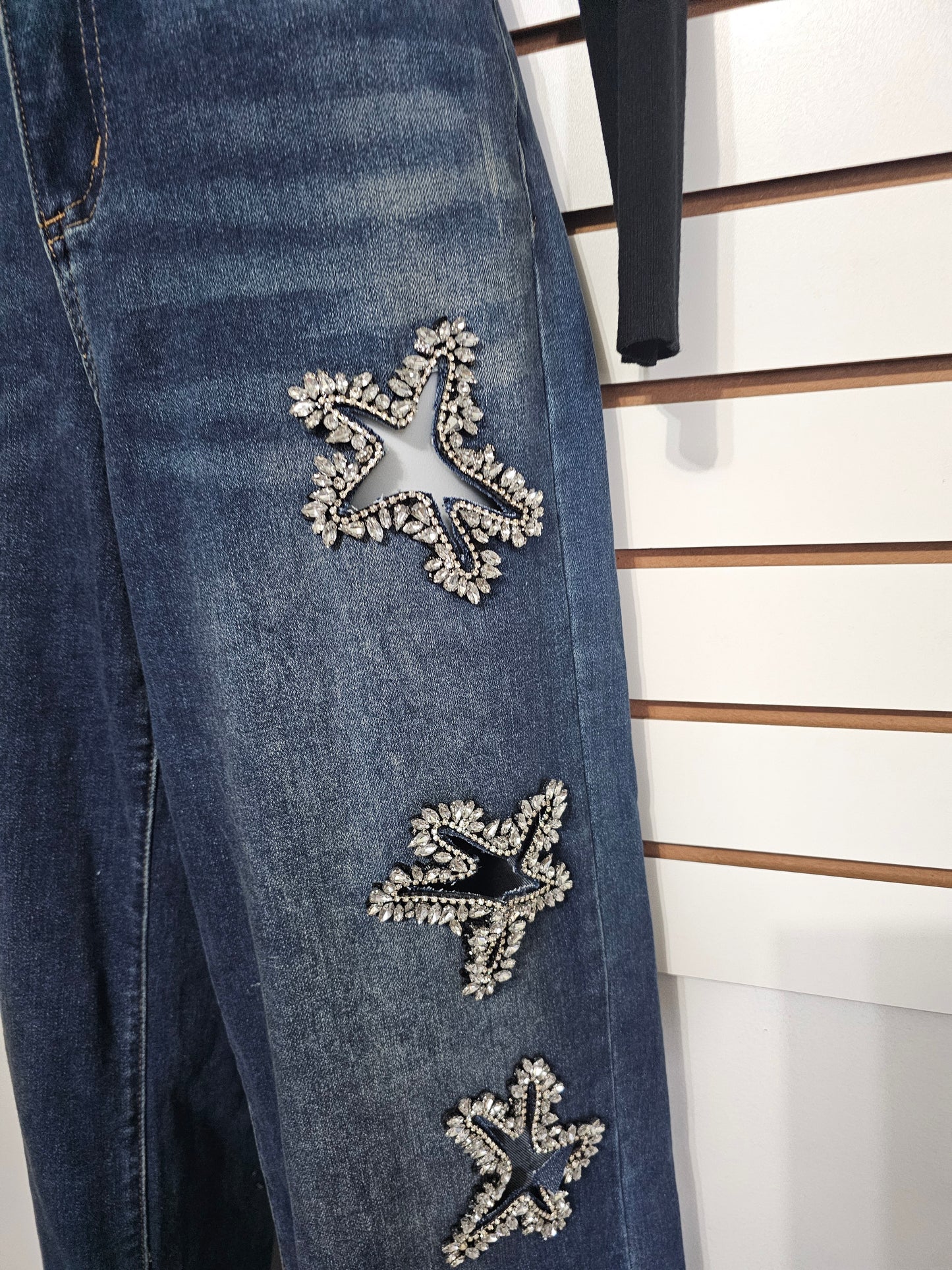 Brenda Denim Jeans Rhinestone #*