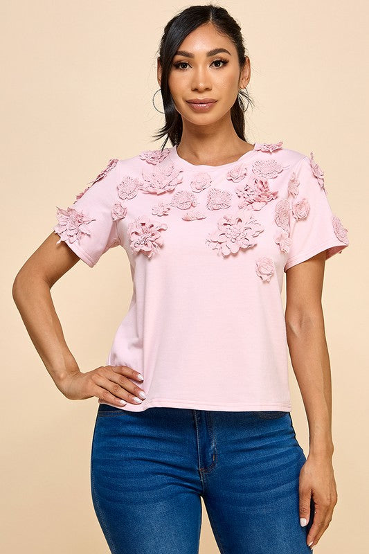 Margarita T-shirts Flower Pink #2