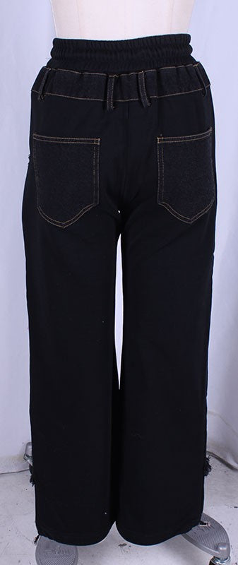 Susy Denim Contrasted Pants