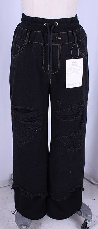 Susy Denim Contrasted Pants