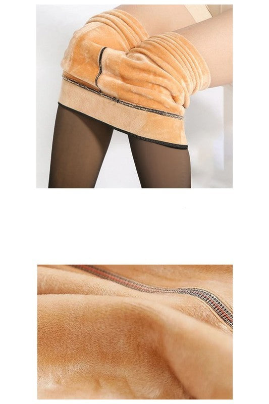 Medias Plush Lined Winter Tights