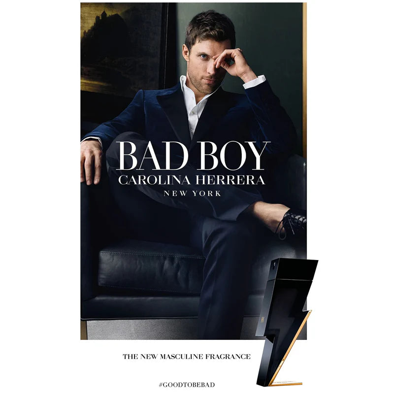 Carolina Herrera Bad Boy 3.4 oz EDT Hombre Original Men