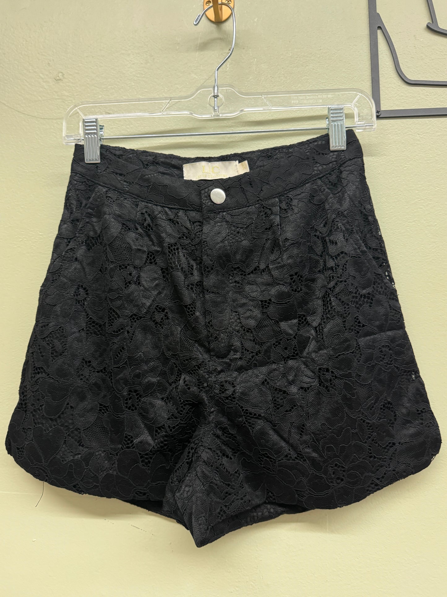 Black Flower shorts
