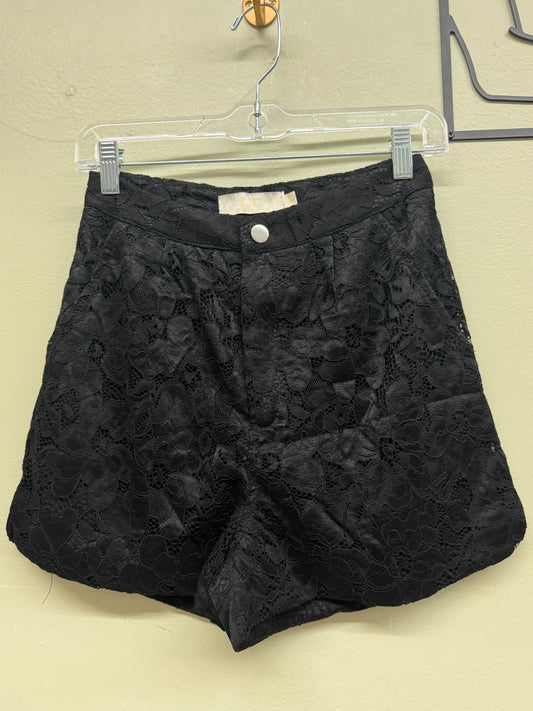 Black Flower shorts
