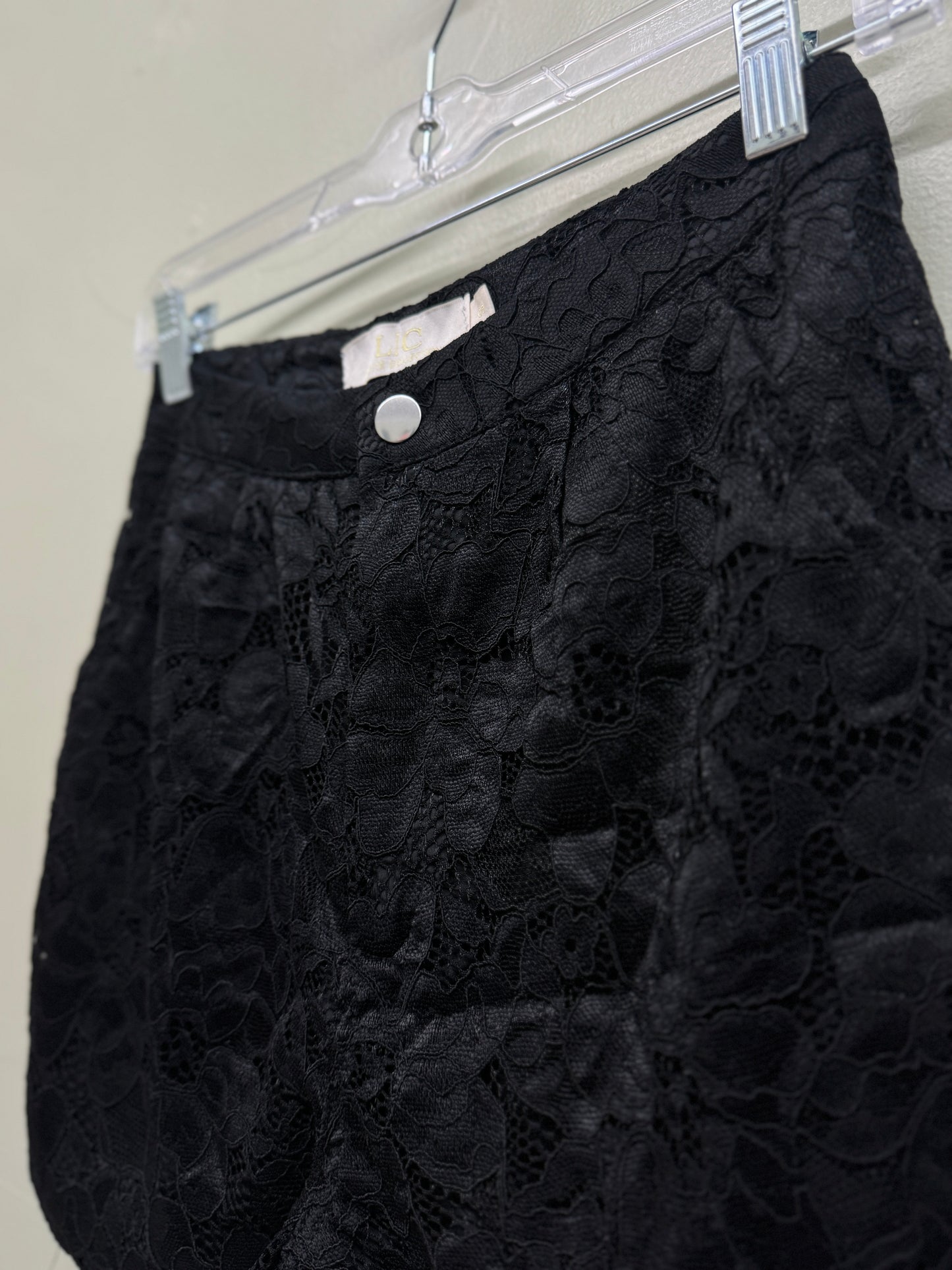 Black Flower shorts
