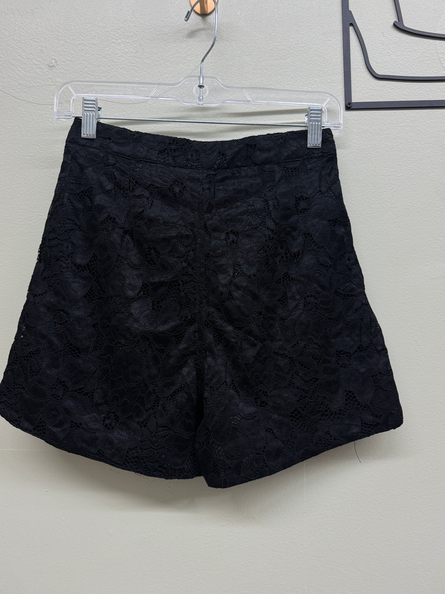 Black Flower shorts
