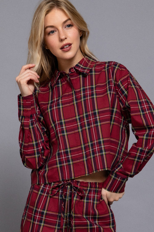 Long Sleeve Plaid Shirt