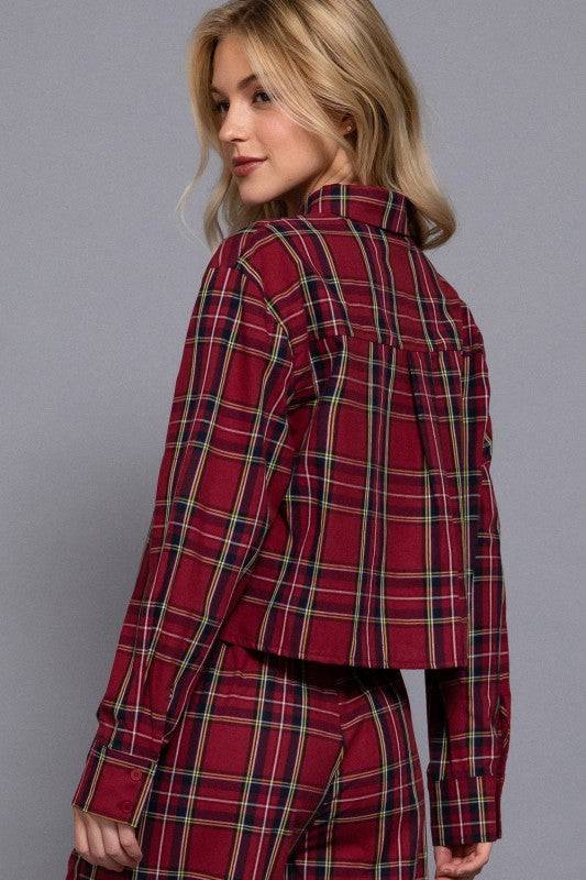 Long Sleeve Plaid Shirt