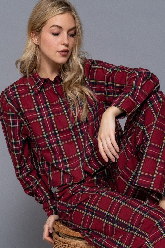 Long Sleeve Plaid Shirt