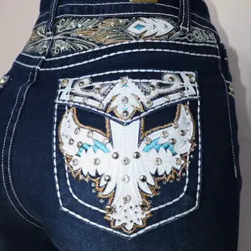 USC-F028 Sexy Loretta Levanta Cola Jeans