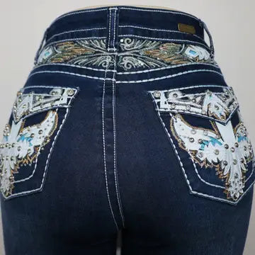 USC-F028 Sexy Loretta Levanta Cola Jeans