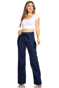 SOE High rise super dark blue wide leg jean 838# 15