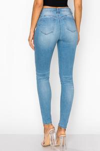 VAQUEROS PITILLO REVE DE TIRO ALTO CON EFECTO PUSH-UP 501 #T