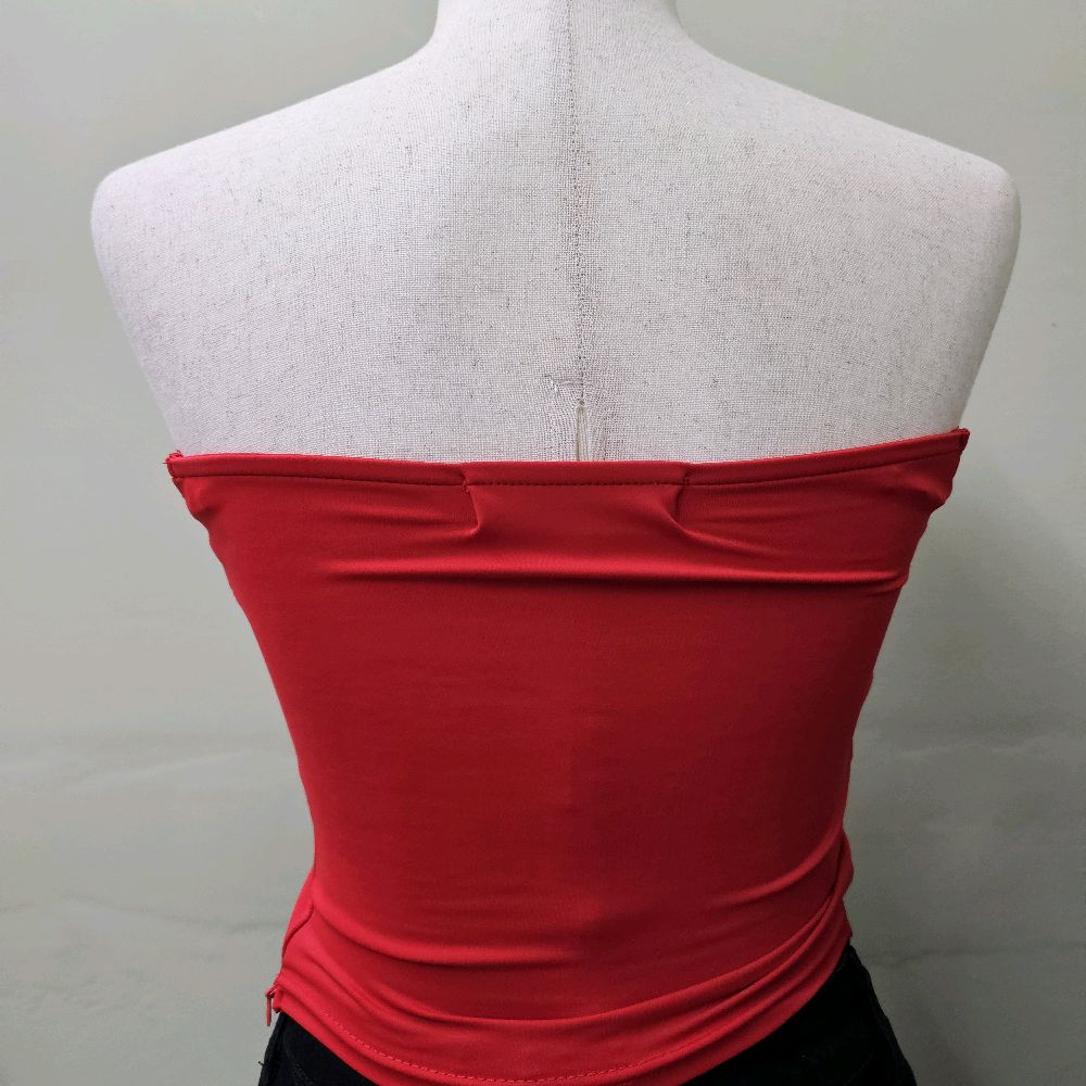 Camilla  rhinestones heart women Top strapless
