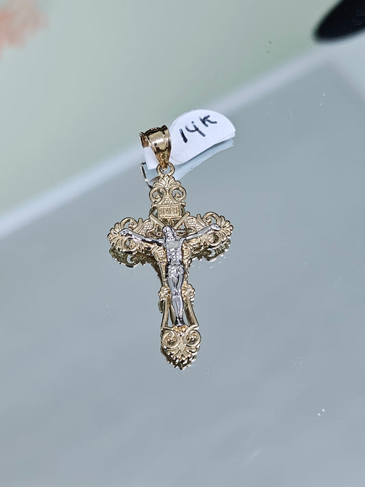 Classic Cross Pendant 14k Gold # 11