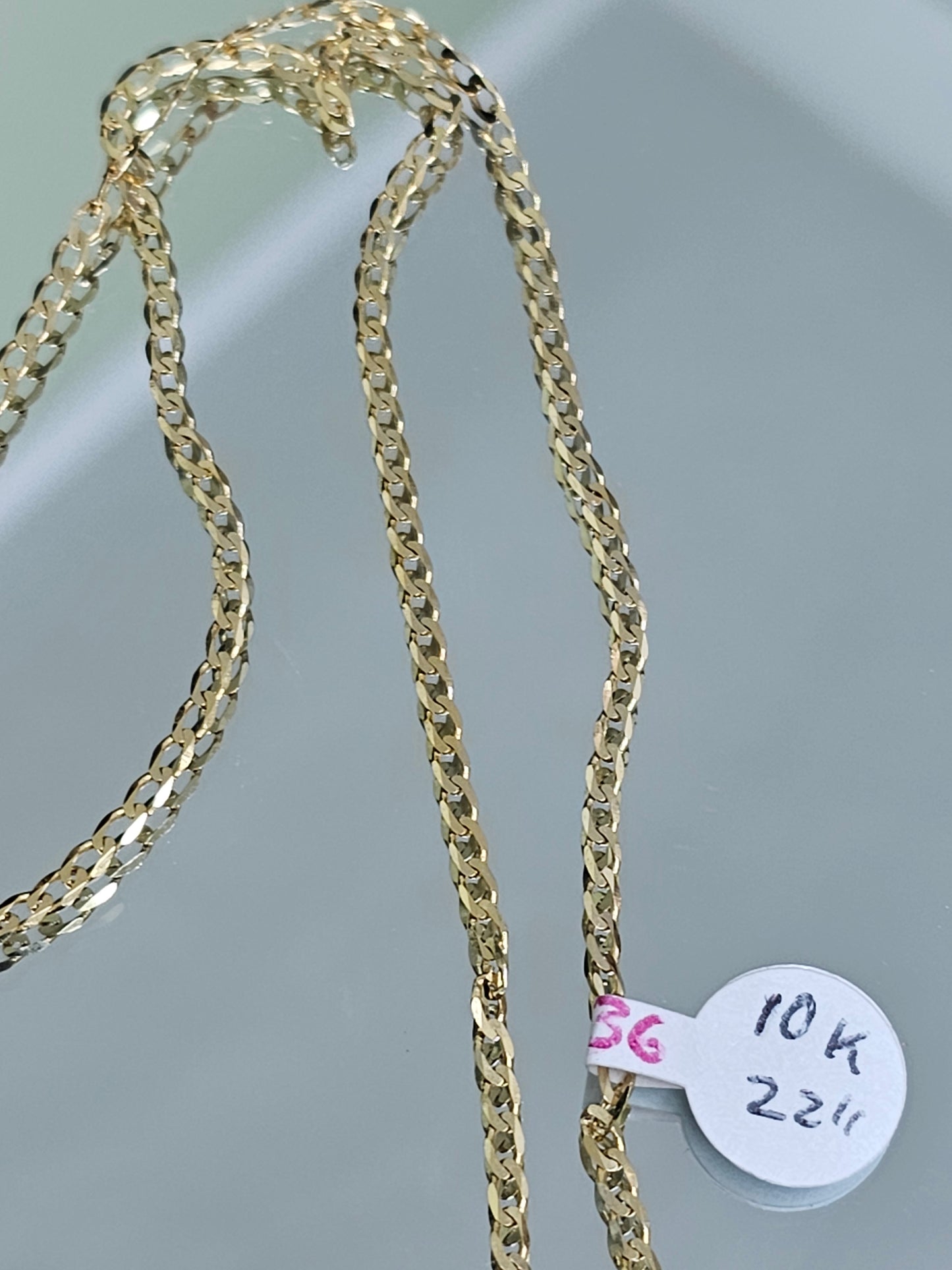 10k Gold chain 22in #35 #36
