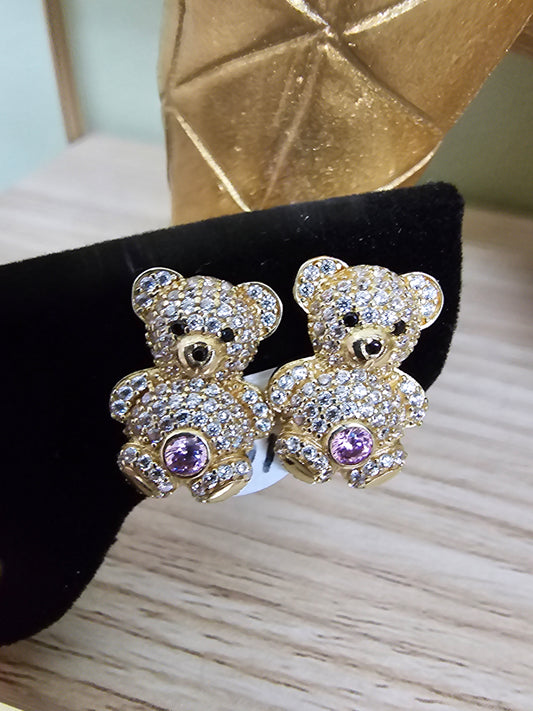 10k Bear Earrings #26