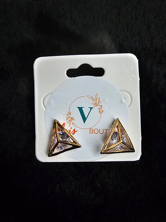 Triangle gold Earrings