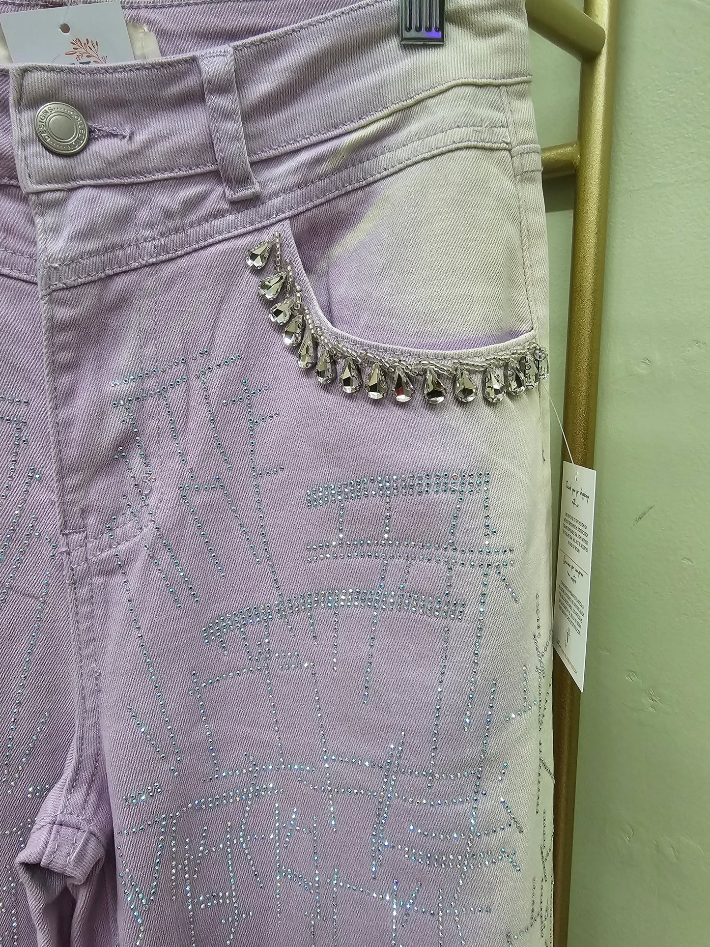 Prisila Lila Jeans rhinestone #17