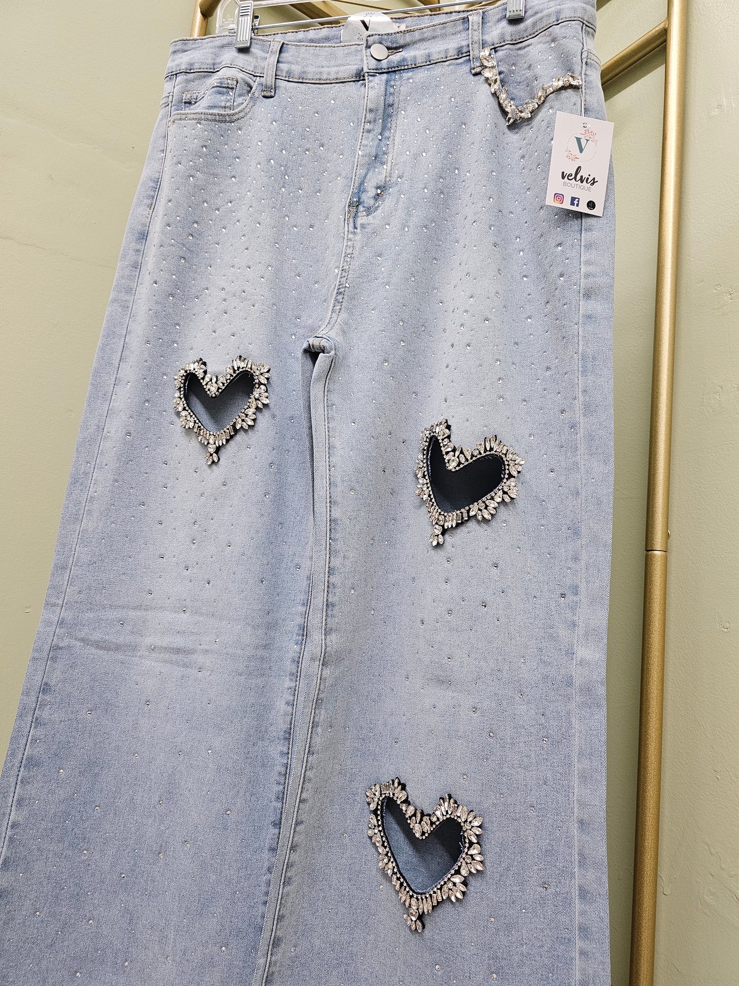 Bigger Heart jeans plus #T