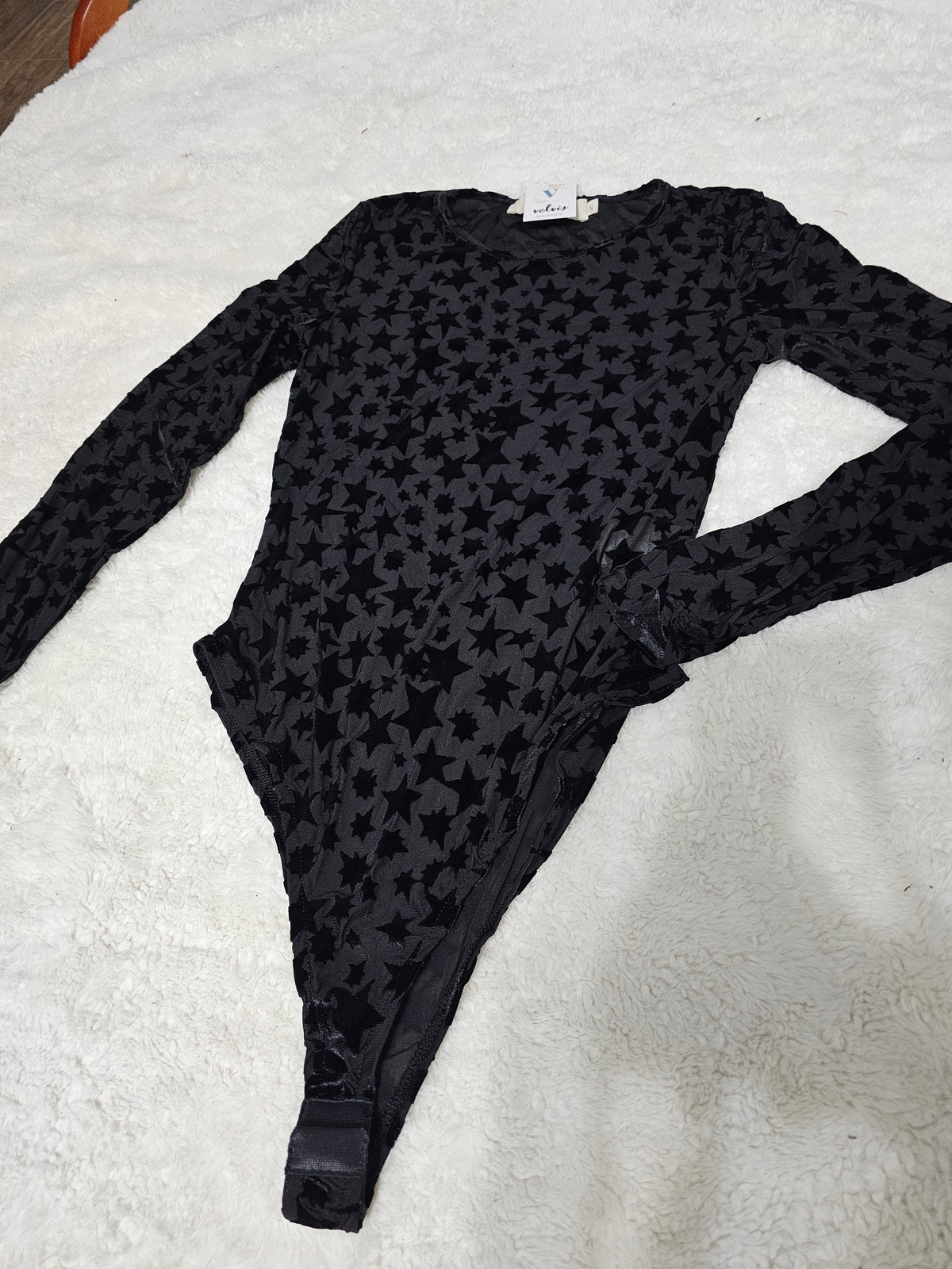 Body negro estrellas belbet #A