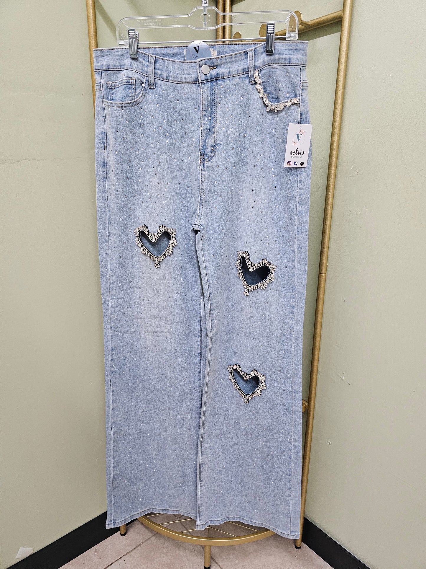 Bigger Heart jeans plus #T