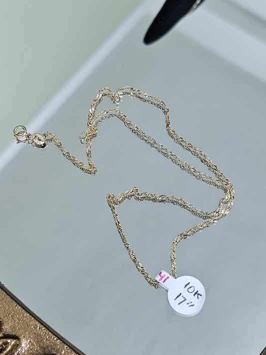 10k Gold Singapore Necklace #41