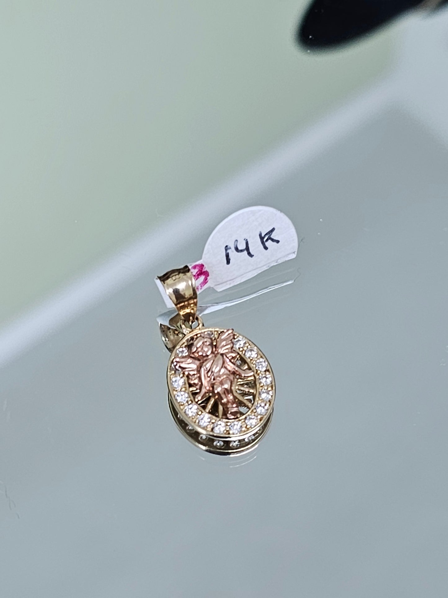 14k Gold Angel Pendant #3