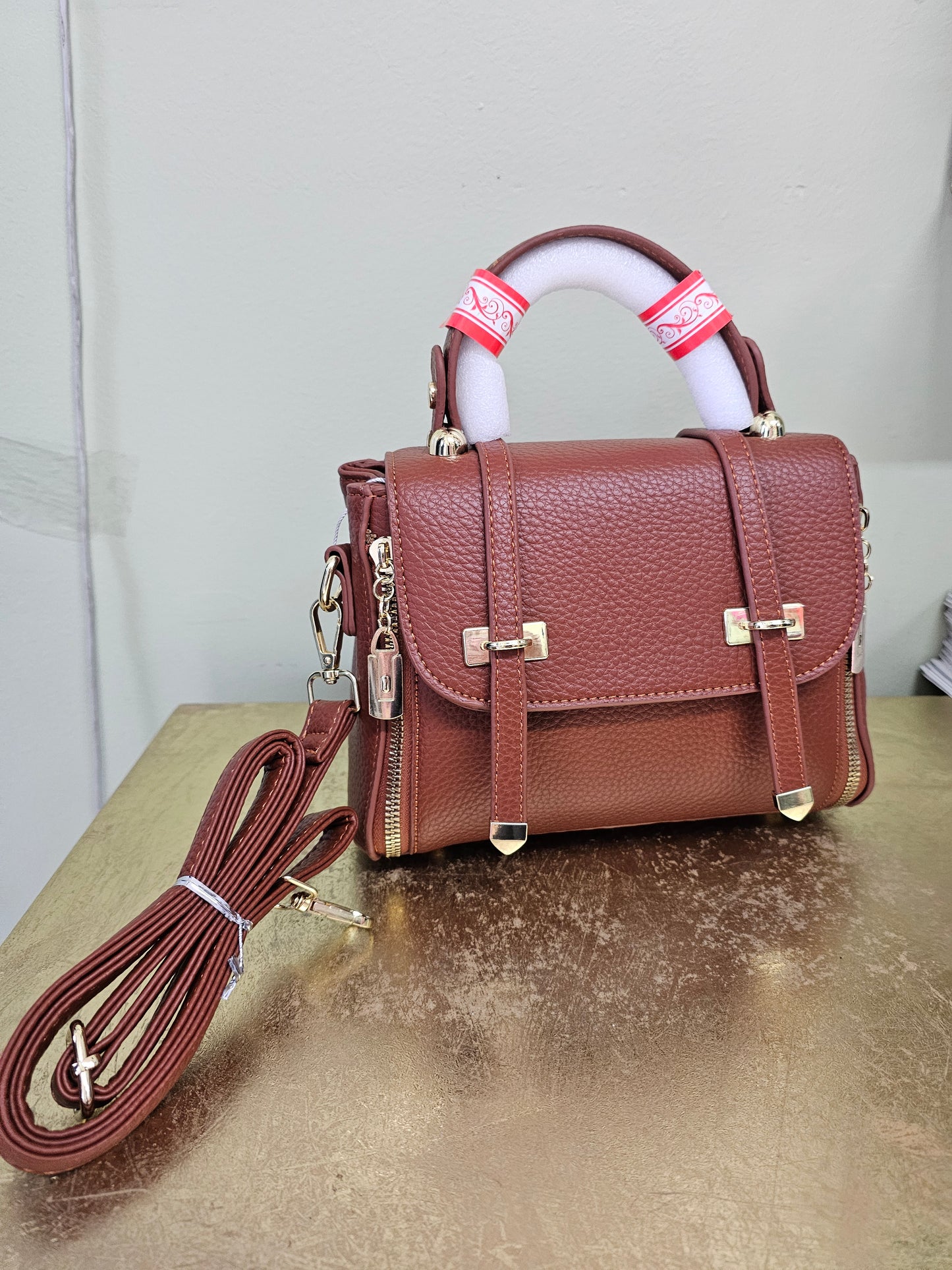 Zulma mini bolsos camel