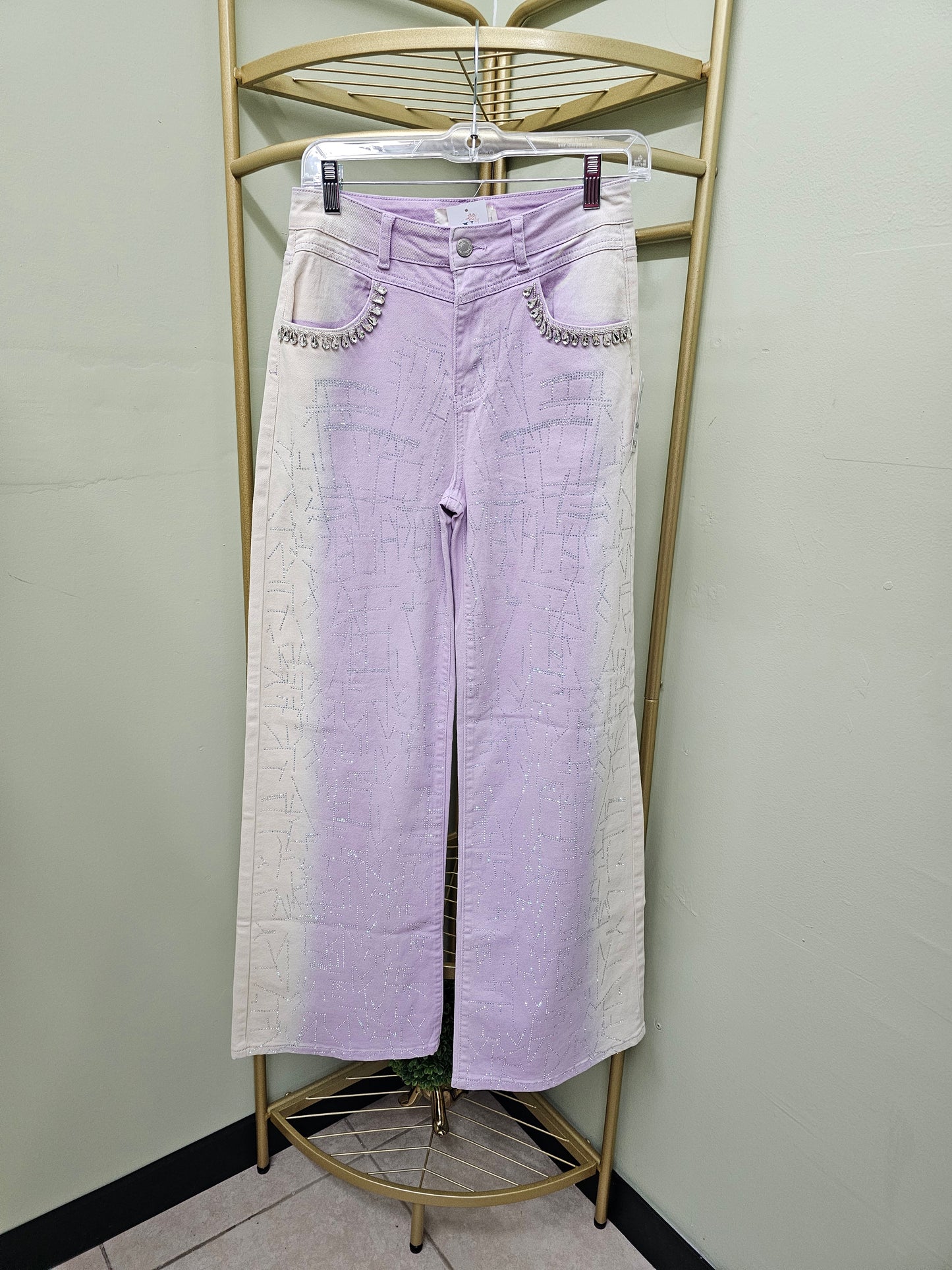 Prisila Lila Jeans rhinestone #17