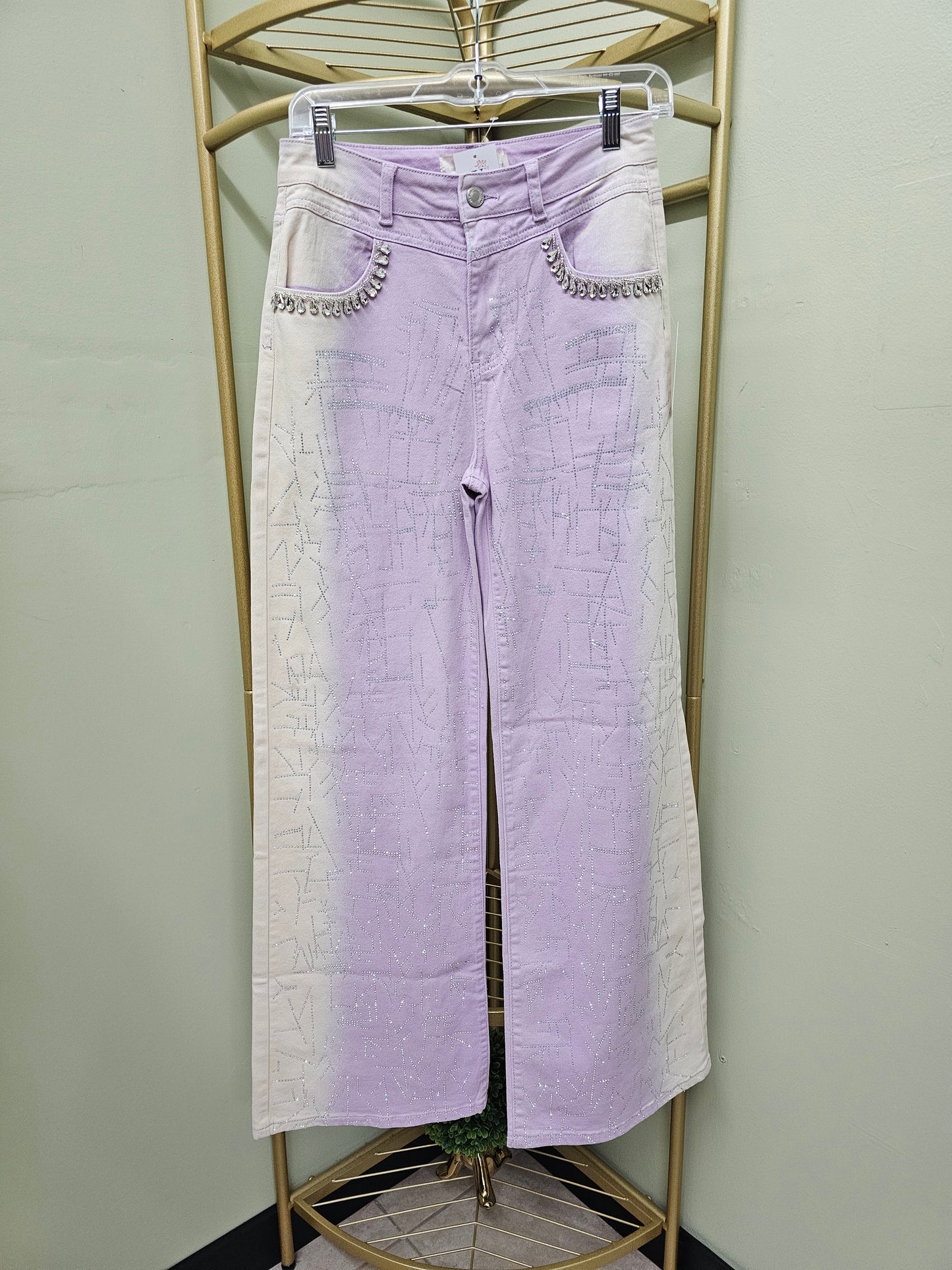Prisila Lila Jeans rhinestone #17