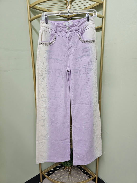 Prisila Lila Jeans rhinestone #17