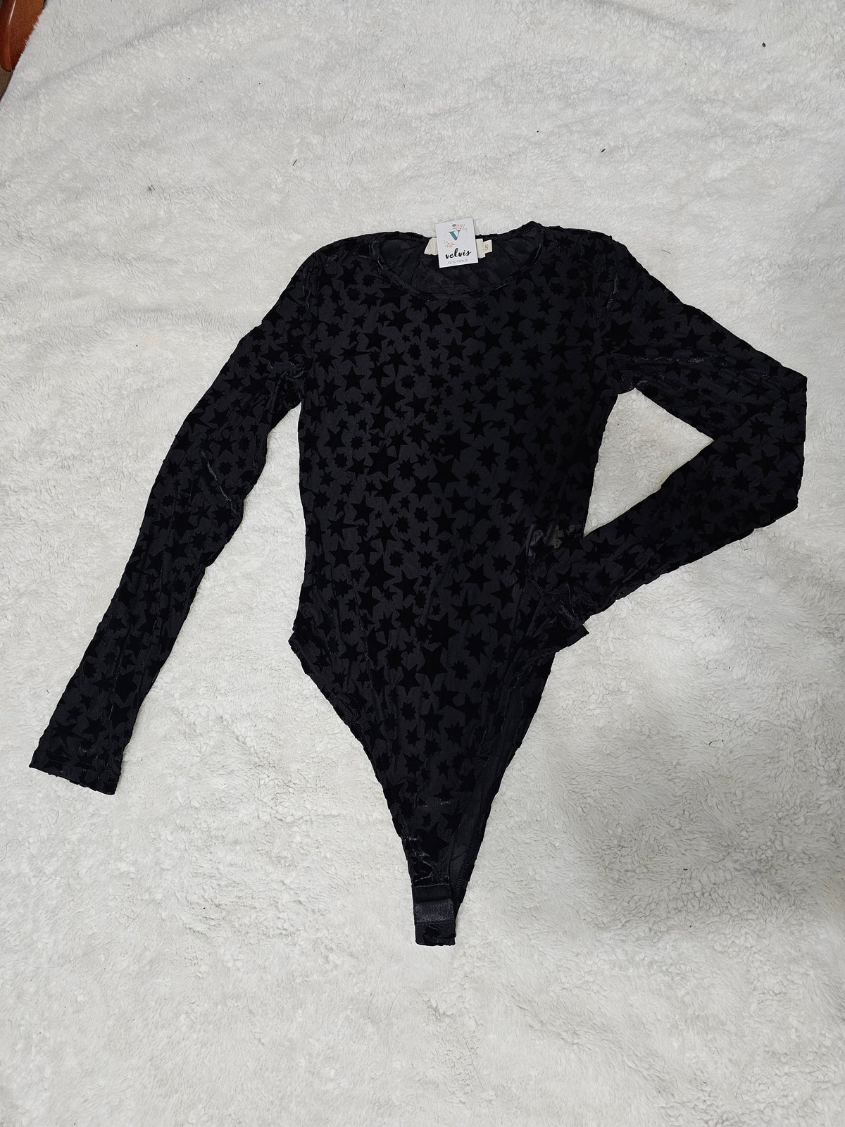 Body negro estrellas belbet #A