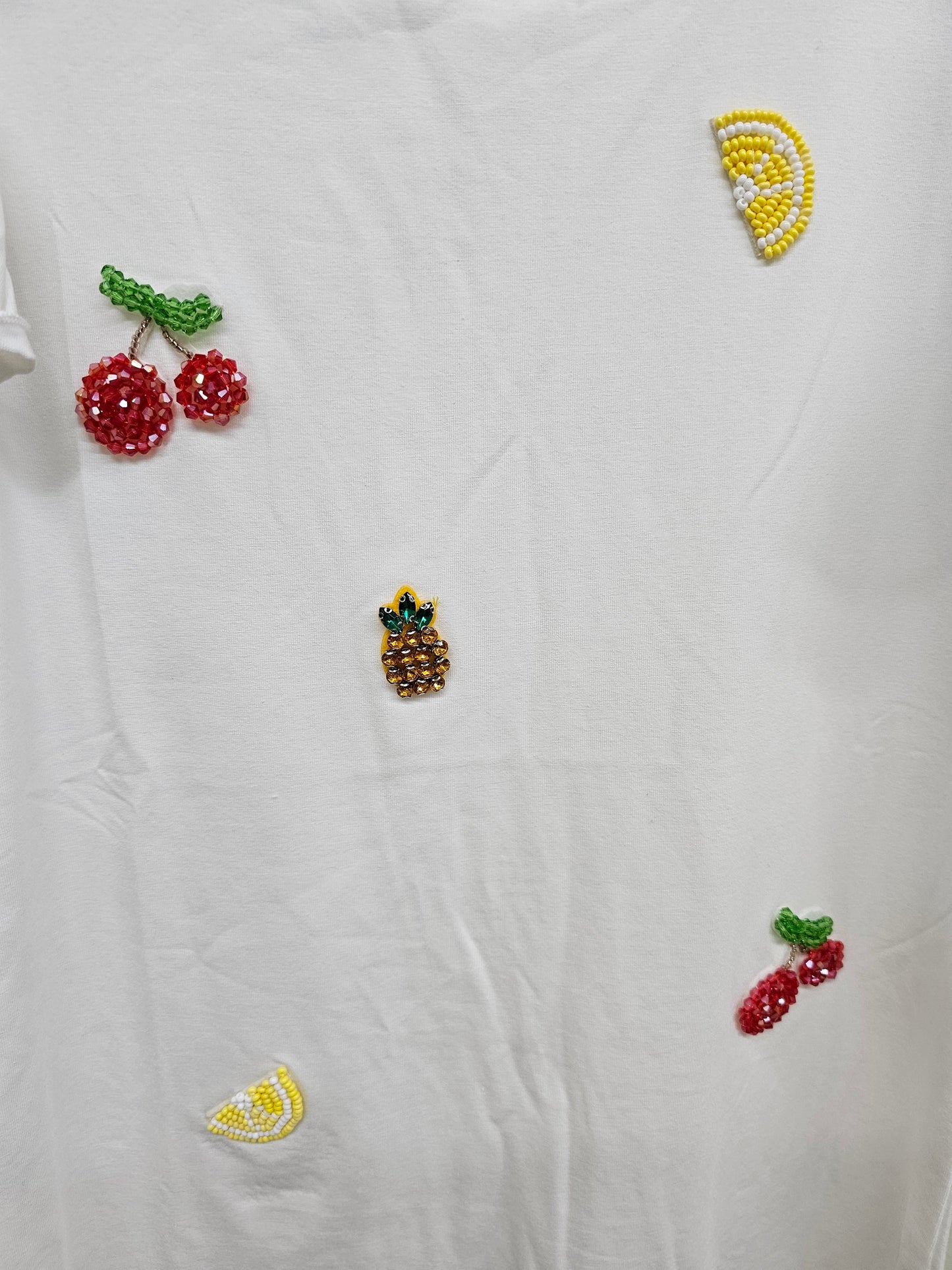 Summer Fruit Women White Blouse