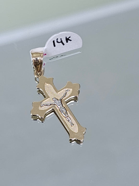 Cross Pendant 14k Gold #12