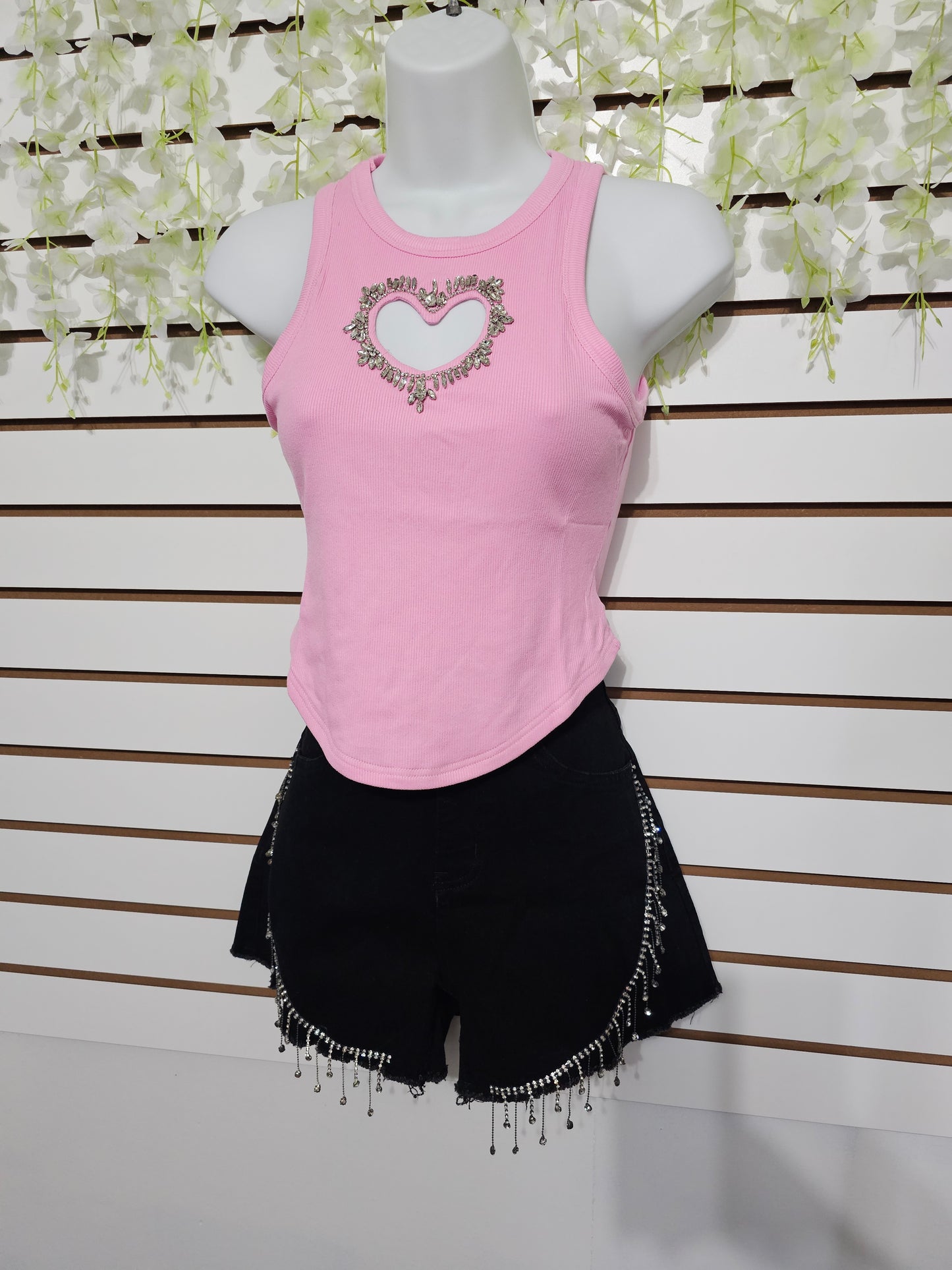 Blouse Heart  bright Pink