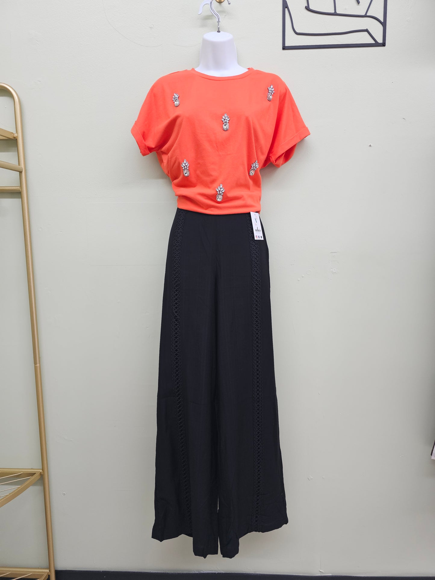 Orange Pineapple Women Blouse #T