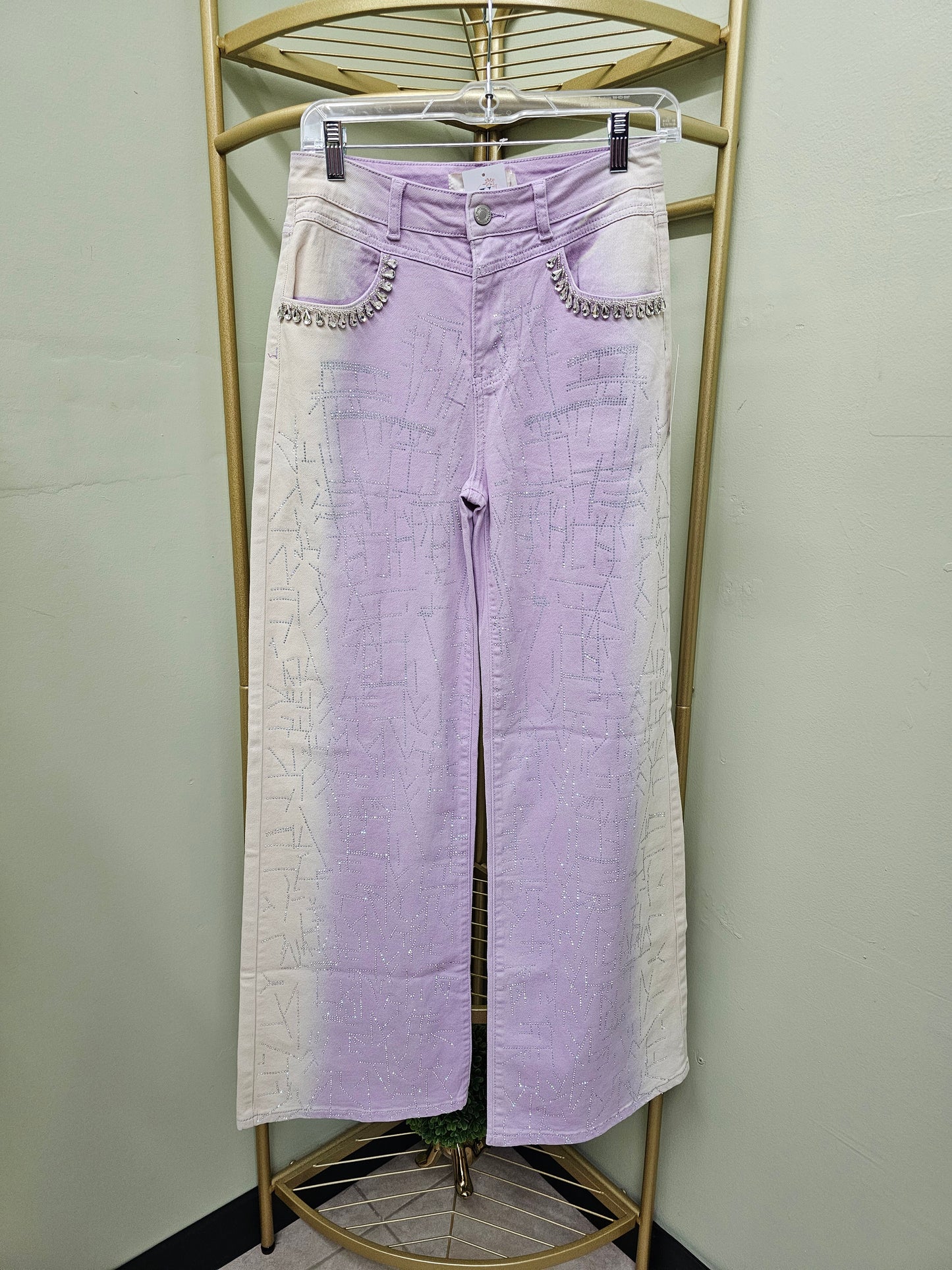 Prisila Lila Jeans rhinestone #17