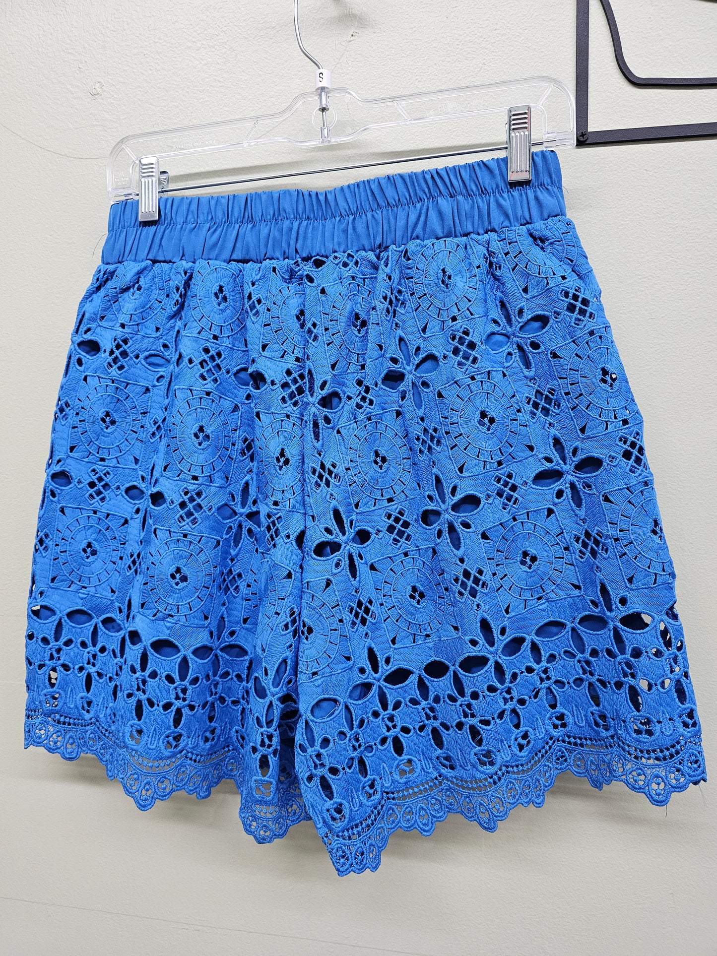 Blue exotic Lace women shorts