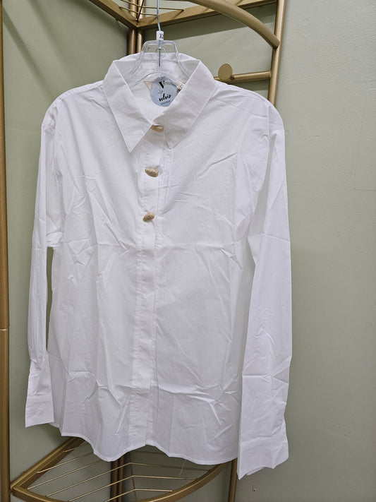 BIO  WHITE  WOMEN BLOUSE PLUS  #T