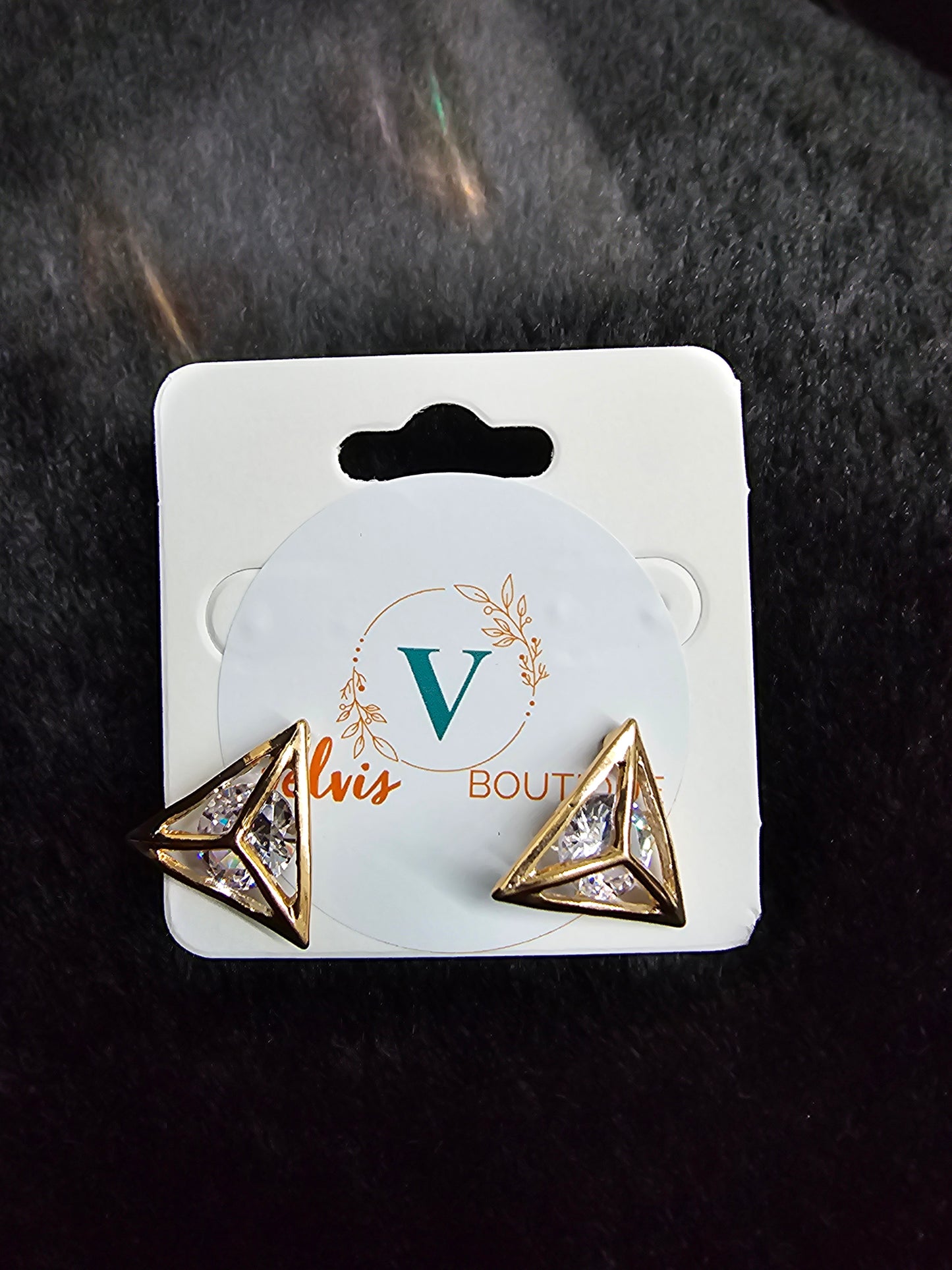 Triangle gold Earrings