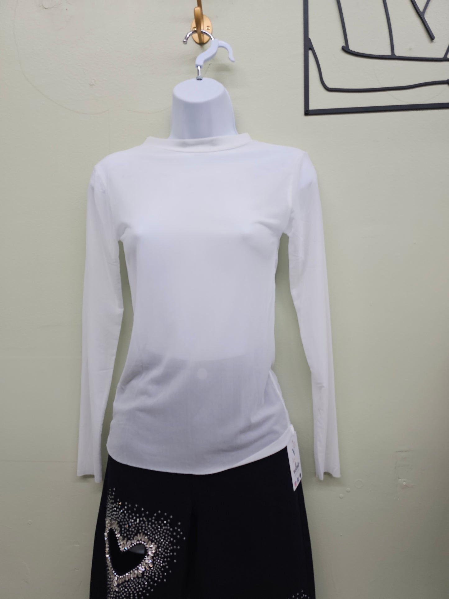 Line mesh Blouse long sleeve #T